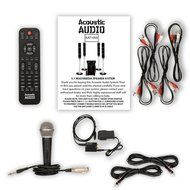 Acoustic Audio AAT1000 Tower 5.1 Speaker System with Optical Input Mic and 2 Extension Cables