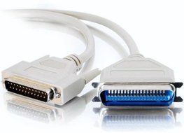 Vintage PC Concepts Parallel Printer Cable DB-25 Male to Centronics 36-Pin Male; 10 Feet; 4210 N4