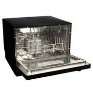 Countertop Dishwasher Premium Portable Stainless Steel Black Electric Stand Alone Compact Design N4