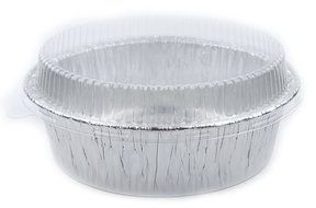 Disposable Foil 6" Tart Pan, Round Baking Pan, Aluminum Pot Pie Pan Baking Tin with Lids, 10 Sets N4