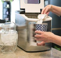 MaxiMatic MIM-5802 Mr Freeze Portable Ice Maker, Stainless Steel N7