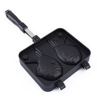 Olayer Fish Shaped Cake Maker Waffle Pan Mold 2 Cast Home Cooking Food Bar Tool N7