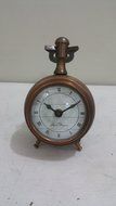 NAUTICAL MARITIME ~ TABLE TOP COPPER FINISH DESKTOP ~ TABLE CLOCK DECOR N2