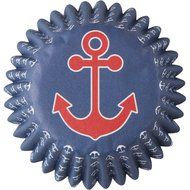 Wilton 415-8760 100 Count Nautical Theme Mini Cupcake Liners N2