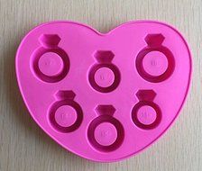 HSE New Arrival Heart Type Love Ice Ring Mold Muffin Sweet Candy Jelly Ice Cube Tray N2