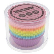 Freshware 12-pack Silicone Mini Round Reusable Cupcake and Muffin Baking Cup N3
