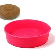 10&ldquo; / 25.4cm Non-stick Round Silicone Cake Mold Pan - Blue Set of 2ea N4