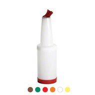 Tablecraft (8032A) 1 qt Plastic Cocktail Containers - Assorted [Set of 12]