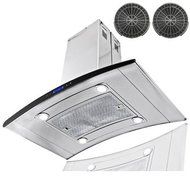 AKDY 36'' 400 CFM Convertible Island Range Hood N11