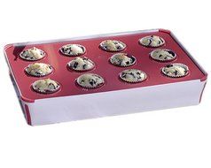 Reston Lloyd Bake Porter 12-Cup Muffin Pan with Serving Cover, Red