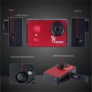 E-step 2.35 Inch HD Touchscreen 170&deg;Wide Angle Lens 1080P Wifi Waterproof Shockproof Smart Sports Action Camera... N12