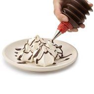 5 PCS Squeeze Bottles + 5 PCS Stainless Steel Piping Mouth + 1 PCS Spatula DIY Cake Baking Decorating Making Tools... N8