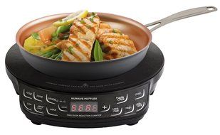 NuWave PIC Compact Precision Induction Cooktop w/ 9-inch Hard Anodized Fry Pan &amp; Storage Case Bundle N3