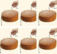 Rainbow Love Stainless Steel Cake Slicer Cutter Cake Cutting Wire Levelling Adjustable Wire Saw blade Leveller N3