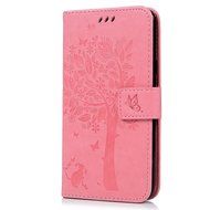 J7 Case,Samsung Galaxy J7 Case (2015 Version) - Wallet Embossed Butterflies Tree Premuim PU Leather Soft TPU Inner... N38
