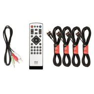 Blue Octave B53 Home Theater 5.1 Bluetooth Speaker System with FM and LEDs and 4 Extension Cables N2
