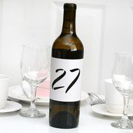 Hortense B. Hewitt Wine Bottle Table Number Wraps, 1 to 40 N2