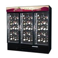Beverage-Air MMRR72-1-B-LED MarketMax 75" Three Section Dual Temperature Glass Door Reach-In Wine Merchandiser...