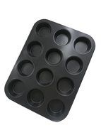 SUNFLOWER-Nonstick-Bakeware-Silicon-Cupcakes - 12 Cups Nonstick Bakeware Mold Carbon Steel Muffin baking Pans... N4