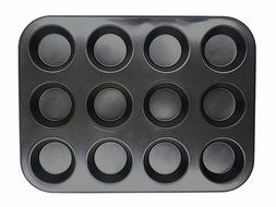 SUNFLOWER-Nonstick-Bakeware-Silicon-Cupcakes - 12 Cups Nonstick Bakeware Mold Carbon Steel Muffin baking Pans... N5