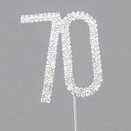 Hundred Decorative Rhinestone Cake Topper N6