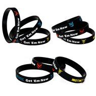 Pokemon Go Theme Silicone Wristband Bracelets [Set of 3] - Mystic [Blue] (1), Valor [Red] (1), Instinct [Yellow... N22