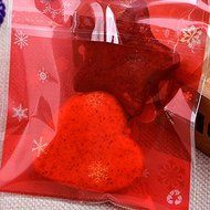 LingStar 100PCS Clear Christmas Gifts White Snowflake Bake Cookies Biscuit Candy Plastic Packaging Bags N14