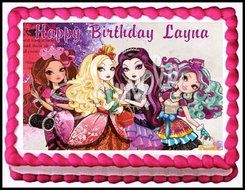 Ever After High Edible Frosting Sheet Cake Topper - 1/4 Sheet