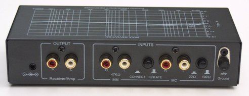 TCC TC-760LC BLACK MM/MC Phono Preamp w/Level Control; includes optional PREMIUM HIGH POWER AC Adaptor N2
