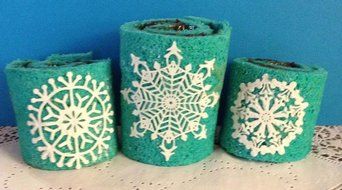 15/Set Vegan Pre-Made Edible Lace Sparkle Glittered Fanciful Snowflakes for Winter Wedding, Christmas, or Winter... N2