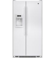 GE GSE25ETHWW 24.7 Cu. Ft. White Side-By-Side Refrigerator - Energy Star N3