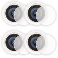 Blue Octave LC62 In Ceiling 6.5" Speakers Home Theater Surround Sound 2-Way Speaker 2 Pair Pack