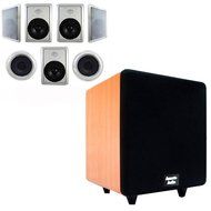 Acoustic Audio HT-87 In-Wall/Ceiling 7.1 Home Theater 8" Speakers and 15" Powered Sub HT-87-CS15C