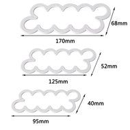 NALATI 3Pcs Mixed Sizes 3D Cake Rose Flower Mould Fondant Cake Cookie Decorating Sugarcraft Cutter Roses Mold... N3