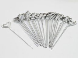 50pcs DIY Heart Ring Loop Star Shape Craft New Wire Clip Card Note Photo Memo Holder Metal Clamp Clay Cake Accessories... N2