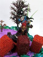 15 Piece WORLD OF WARCRAFT Birthday Cake Topper Set Featuring RANDOM WOW Characters and Decorative Themed Accessories N6