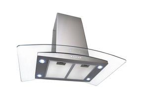 AKDY 36" Euro Style Az668i LED Lights Stainless Steel Island Mount Range Hood. N2