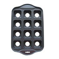 Befamous 12 Cups Non-stick Muffin Cupcake Pan - Removable Bottoms Round N4