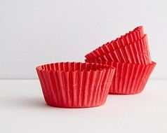 Pirate Cupcake Picks Kit - (12) Pirate Hat Topper Rings (12) Palm Tree Novelties, (32) Red Baking Cups (3/4 oz... N5