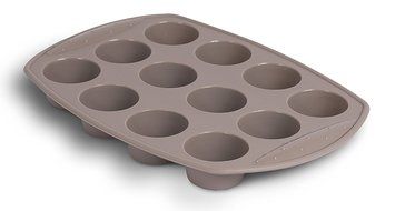 Internet&rsquo;s Best Silicone Cake Mold | 12 Cup | Cupcake Tray | Cake Baking Mold | BPA Free | Dishwasher Safe