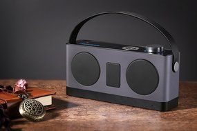 Paxcess Bluetooth 4.1 Speakers Powerful 24W Loudspeakers Super Bass Home Speaker with 24 Hours Playtime 66 Feet... N4