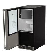 Marvel MPRO30IMTBSLP 15" Professional Indoor Clear Ice Machine with Left Hinge &amp; Factory Installed Pump, Stainless...