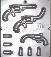 Penis Gun and Penis Bullets Chocolate Candy Mold 770