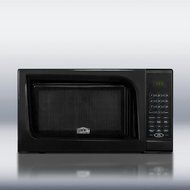 Summit SM902BL: Mid-sized microwave oven with black finish