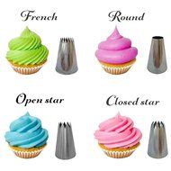 Hotkey Professional 24-Piece Cake Decorating Tip Set - Kit Includes 24 Of The Most Popular Stainless Steel Tips... N4