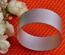 HSE 3 pcs Aluminium Mold Circle Round Shaped Sugarcraft Biscuit Cookie Cake Pastry Baking Cutter Mould Bakeware... N2