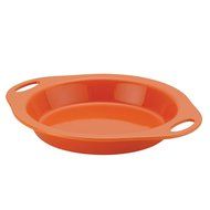 Rachael Ray Stoneware 9-Inch Pie Baker, Orange N7