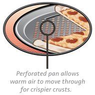AirBake Nonstick Pizza Pan, 15.75 in N3