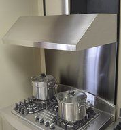 KOBE Range Hoods CHX7930SQB-WM-1 Contemporary Wall Mount Range Hood, 3-Speed, 680 Cfm, LED Lights, Baffle Filters... N7