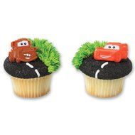 DecoPac Cars Mater and McQueen Cupcake Rings (12 Count)